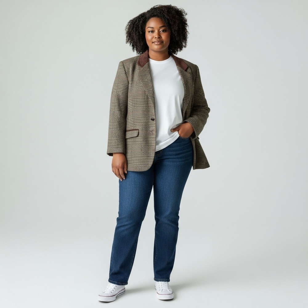 International Scene Wool Tweed Jacket